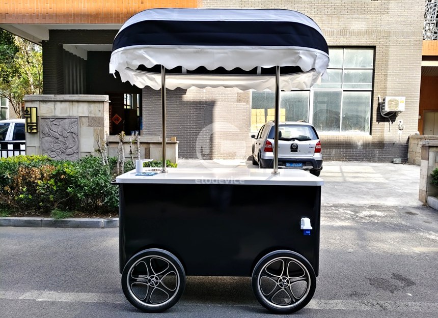 Custom Cold Plate Ice Cream Cart